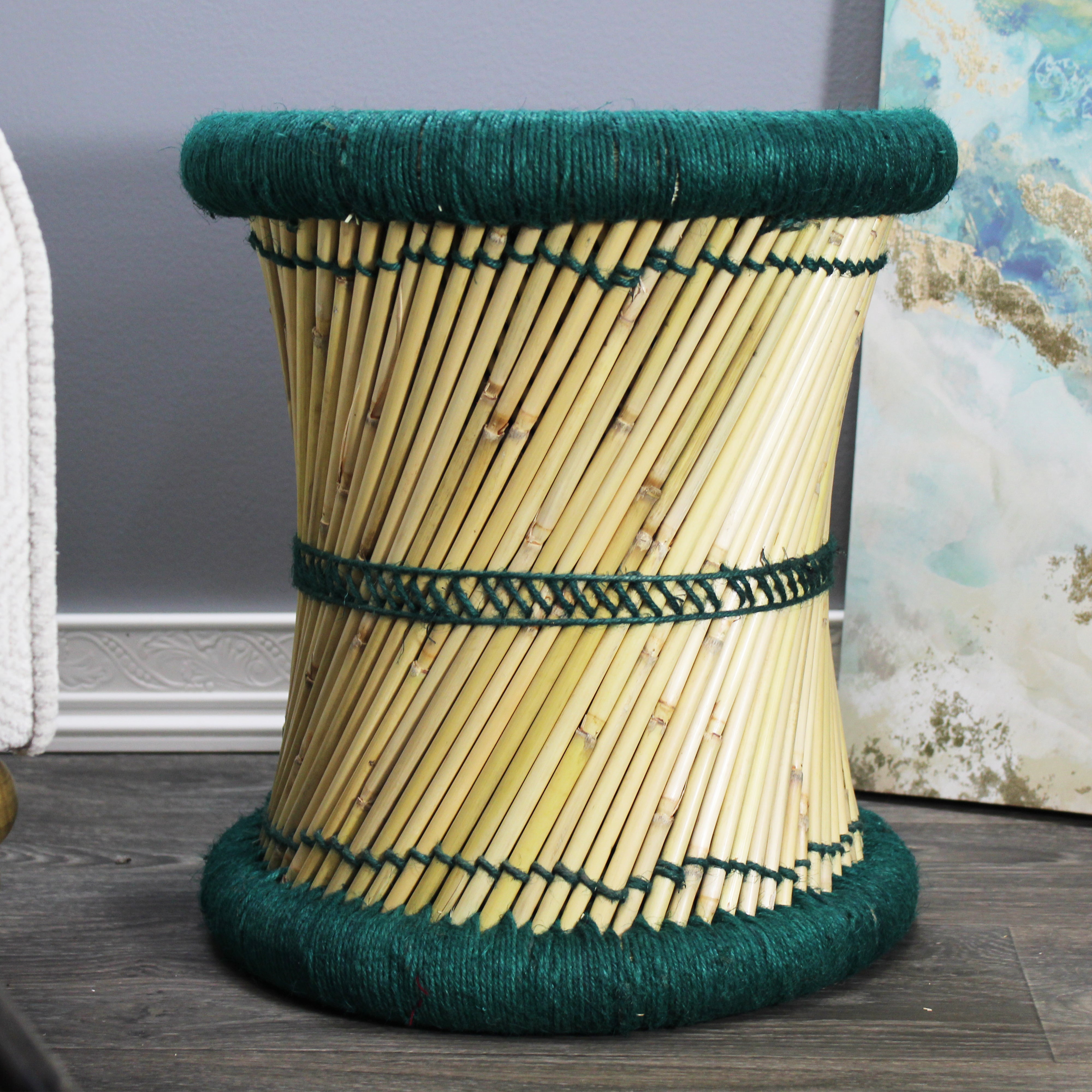 natural geo moray decorative handwoven jute accent stool (set of 2) natural geo moray decorative handwoven jute accent stool (set of 2)