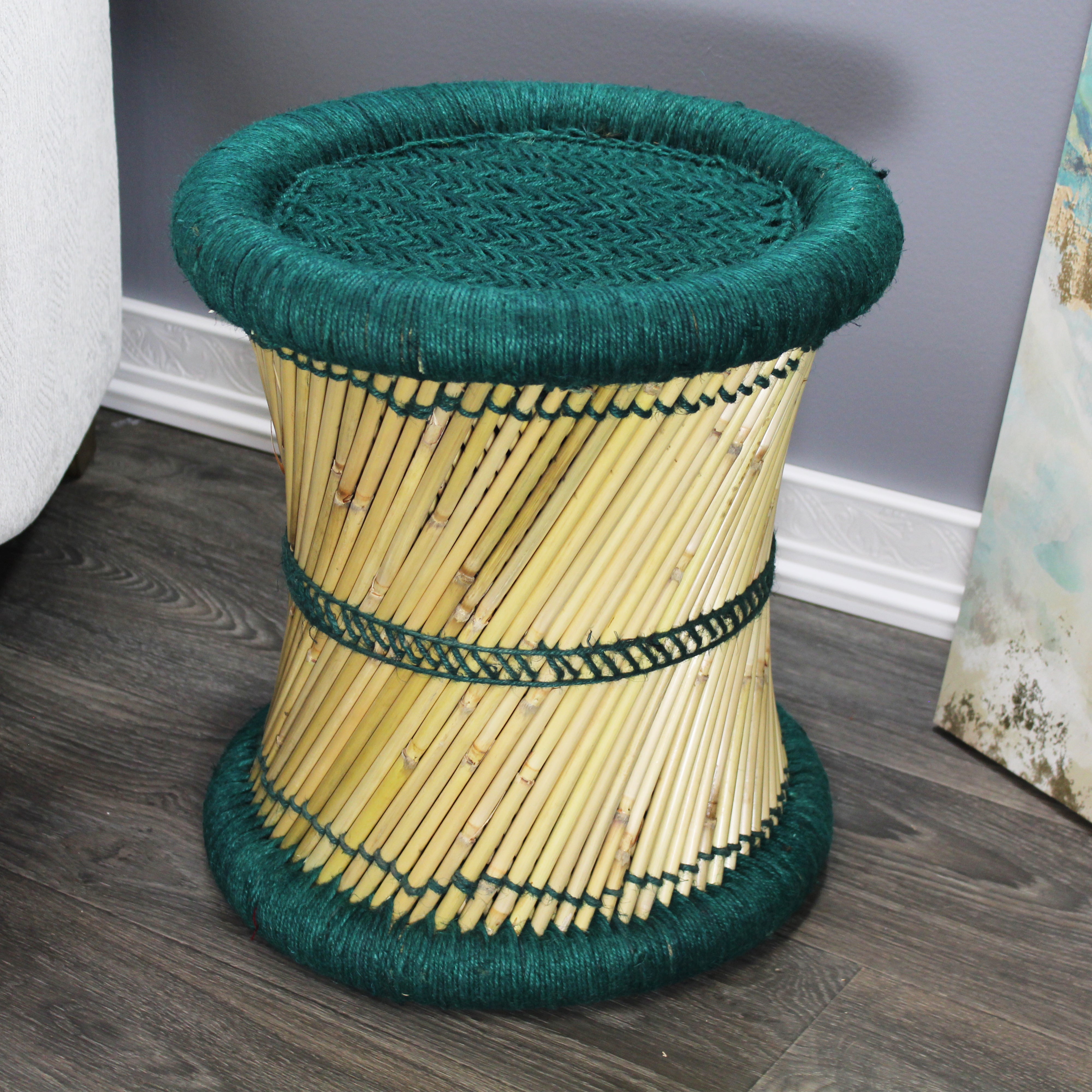 natural geo moray decorative handwoven jute accent stool (set of 2) natural geo moray decorative handwoven jute accent stool (set of 2)