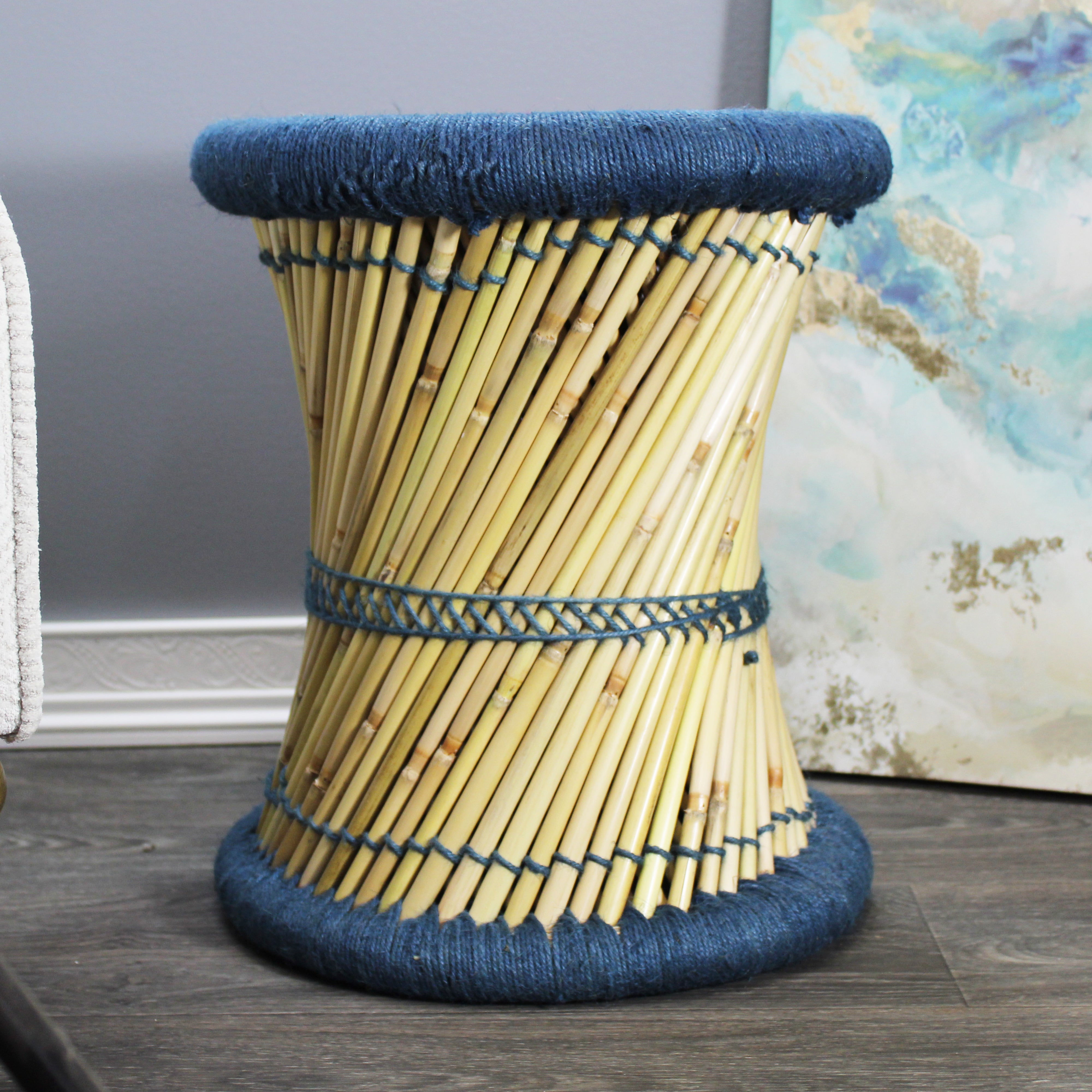natural geo moray decorative handwoven jute accent stool (set of 2) natural geo moray decorative handwoven jute accent stool (set of 2)
