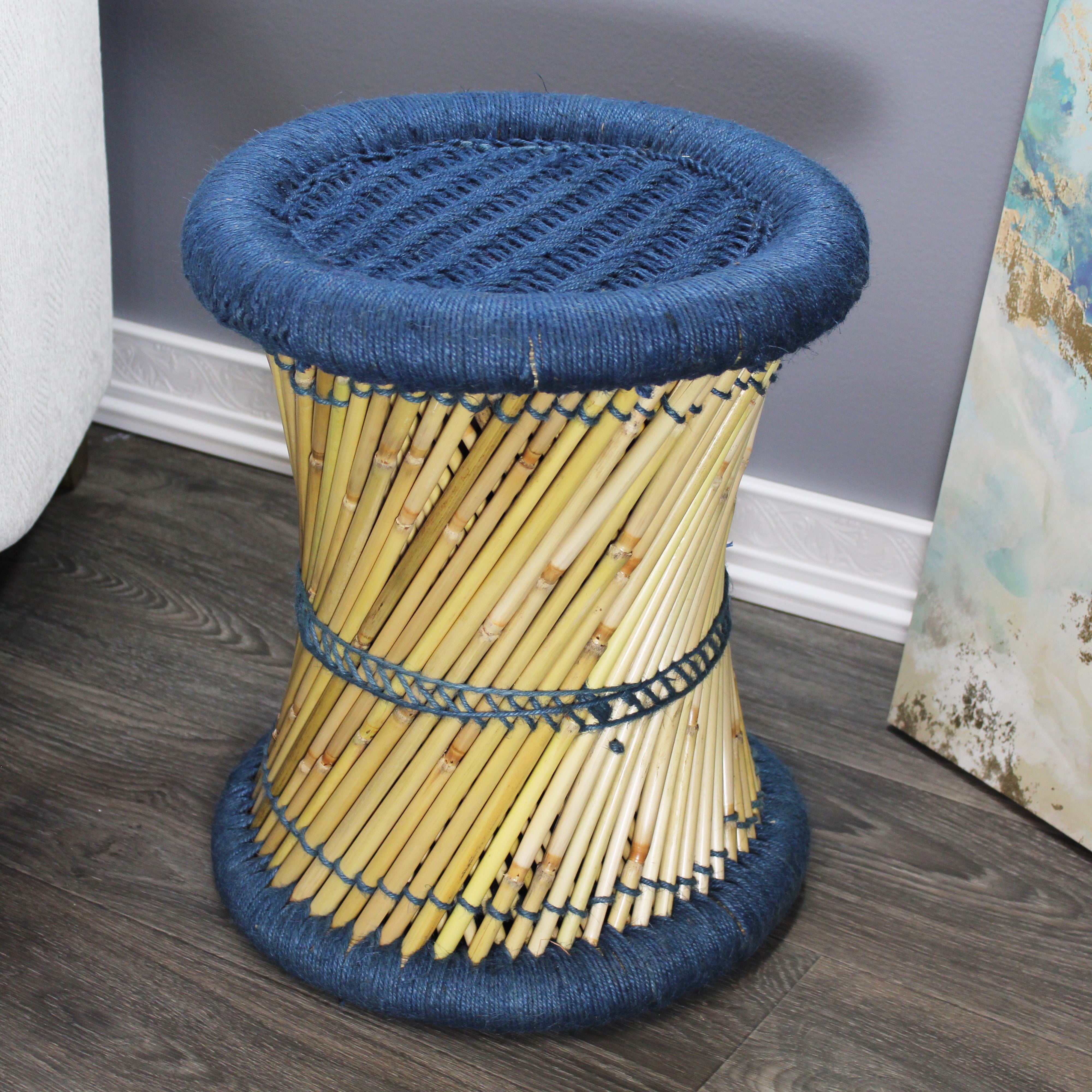 natural geo moray decorative handwoven jute accent stool (set of 2) natural geo moray decorative handwoven jute accent stool (set of 2)