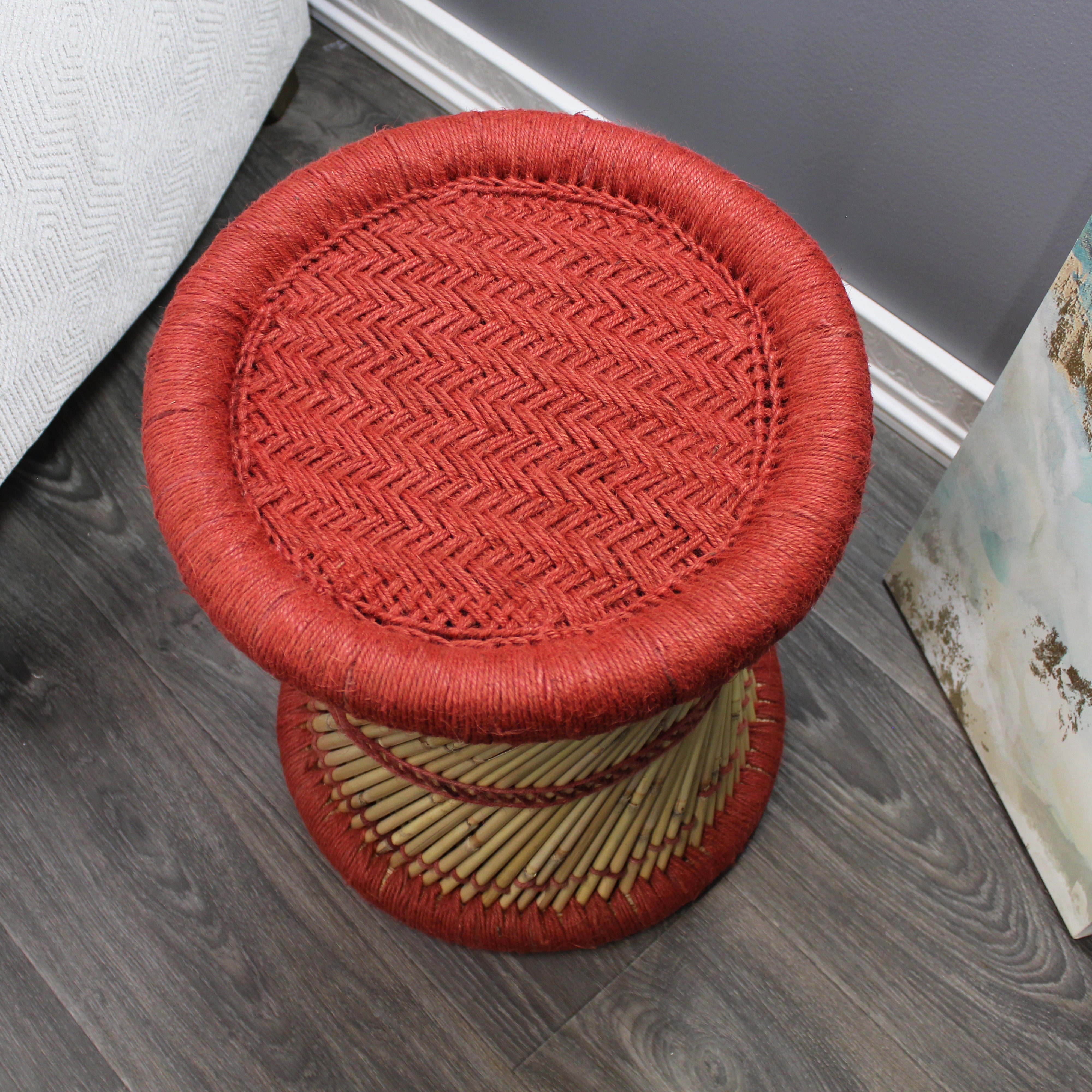 natural geo moray decorative handwoven jute accent stool (set of 2) natural geo moray decorative handwoven jute accent stool (set of 2)