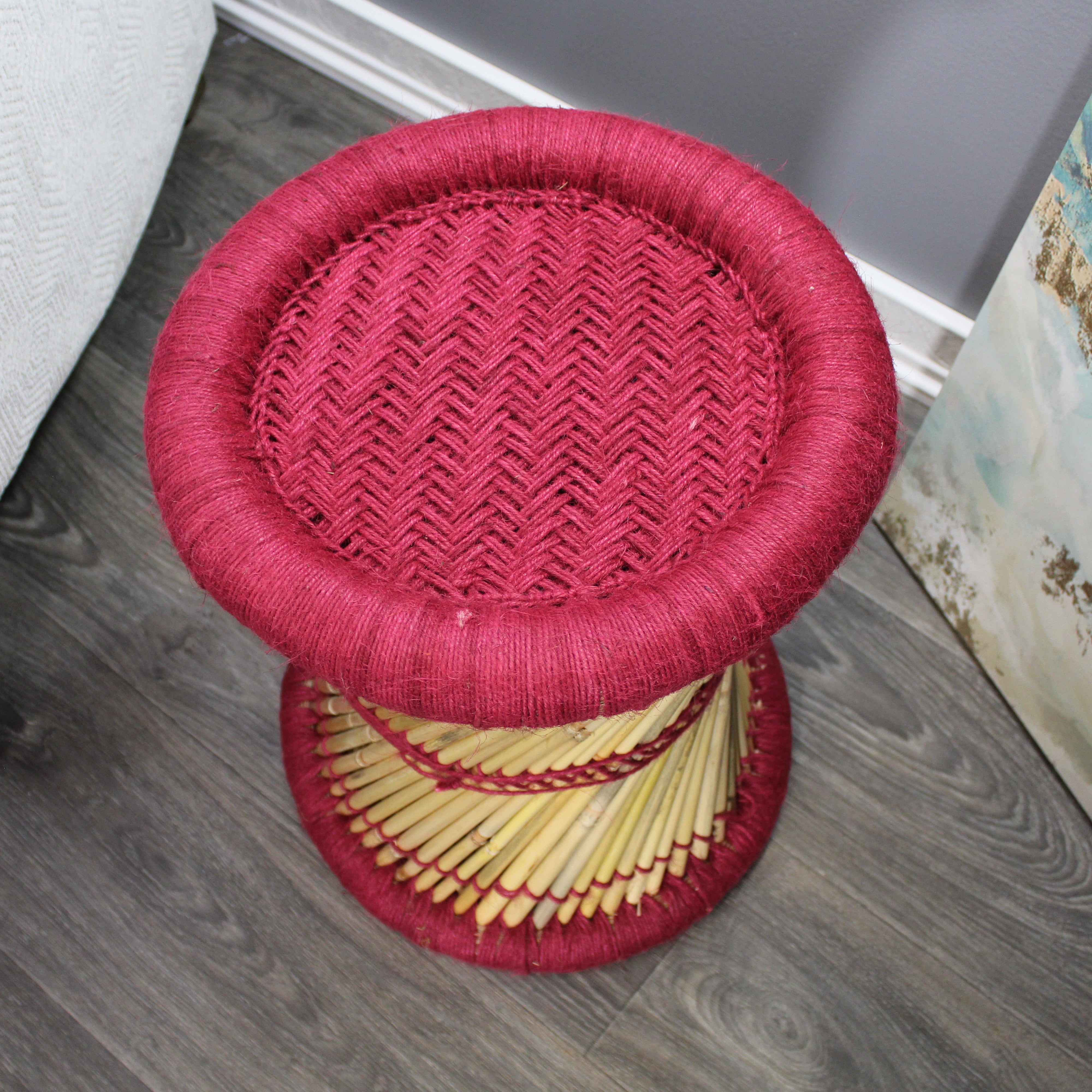 natural geo moray decorative handwoven jute accent stool (set of 2) natural geo moray decorative handwoven jute accent stool (set of 2)