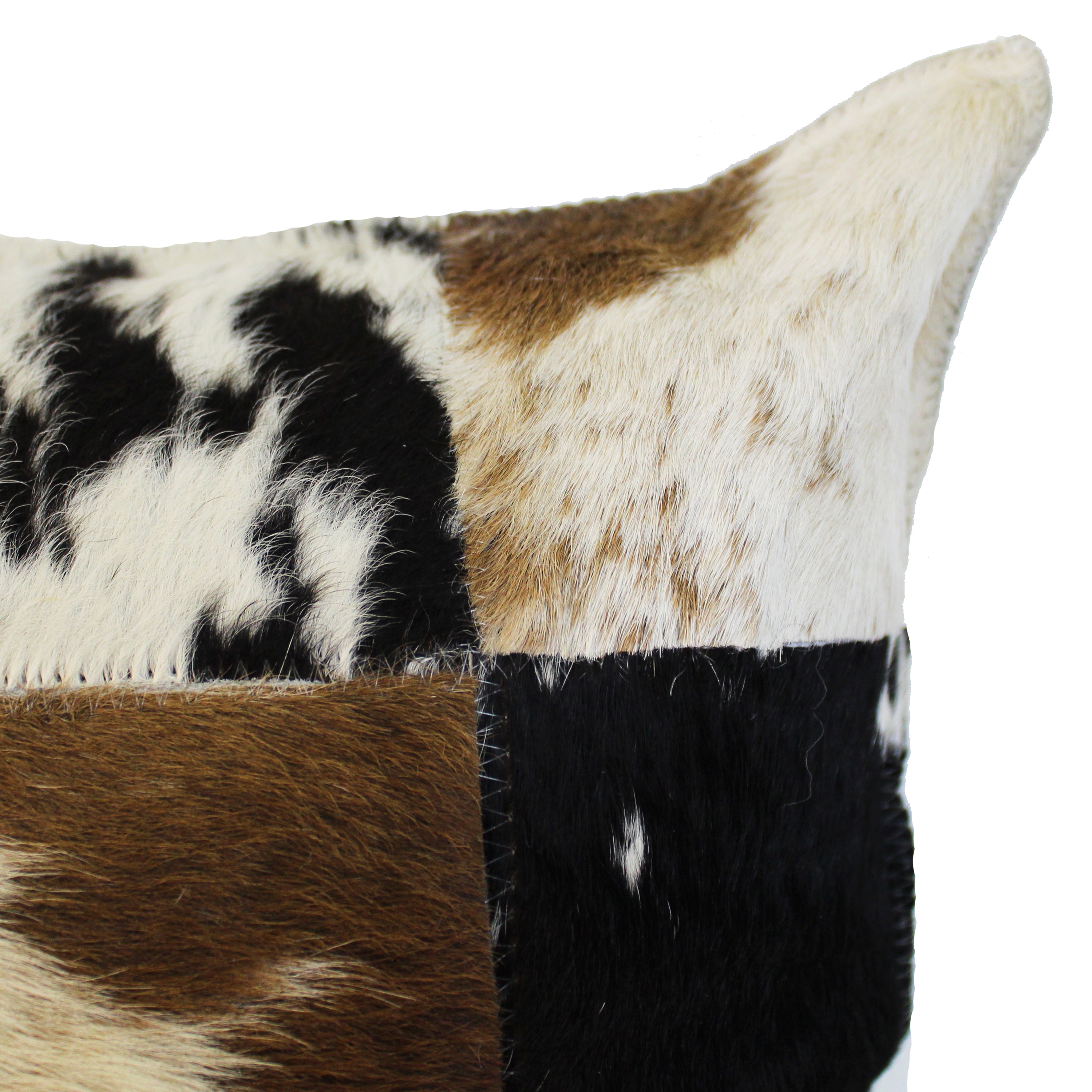 natural geo herd cowhide black/brown/white square decorative throw pillow natural geo herd cowhide black/brown/white square decorative throw pillow