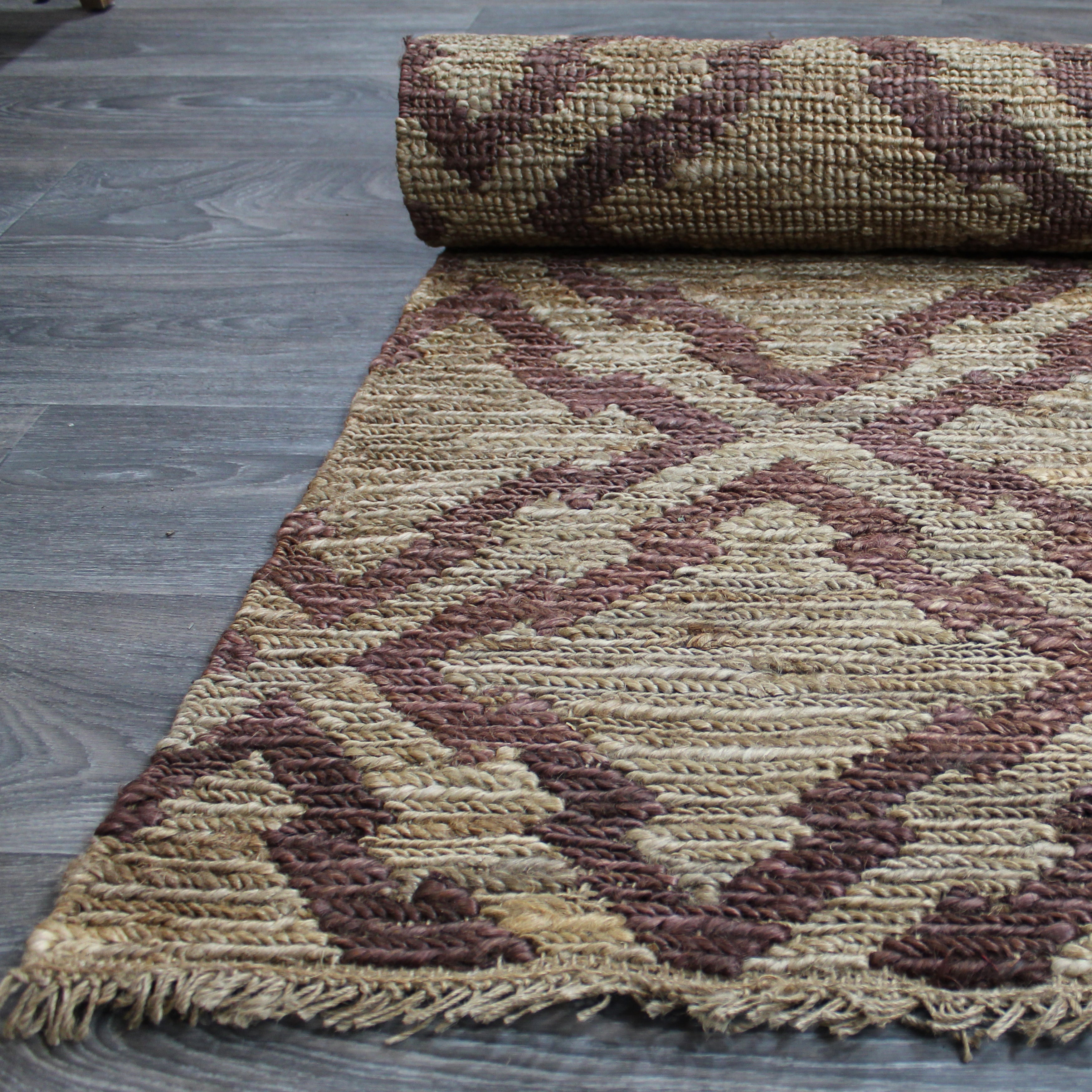 natural geo spontaneous jute handwoven geometric natural/brown area rug natural geo spontaneous jute handwoven geometric natural/brown area rug