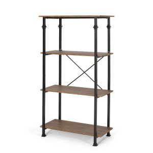 modern industrial 4 shelf etagere bookcase nh306413